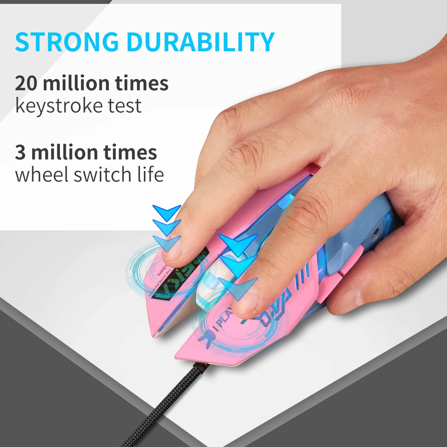 pink gaming mouse|primemart.nz/