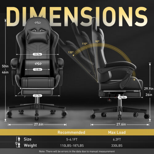 gaming chair with pocket spring cushion|primemart.nz/