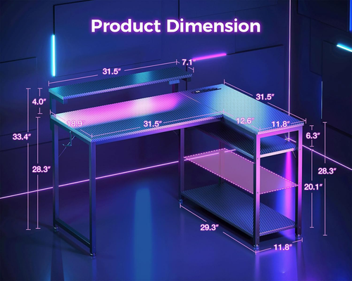 l shaped gaming desk|primemart.nz/