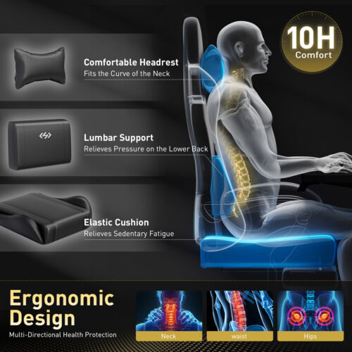 gaming chair with pocket spring cushion|primemart.nz/